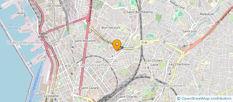 localisation de l'entreprise COPRO 20 TRSE BON SECOURS à MARSEILLE