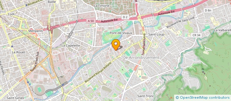 localisation de l'entreprise COPRO 21 IMP BONNAUD à MARSEILLE