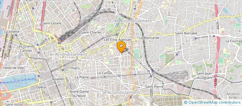 localisation de l'entreprise COPRO 23 BD G CLEMENCEAU à MARSEILLE