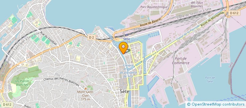 localisation de l'entreprise COPRO 23 QUAI DU DR SCHEYDT  SETE