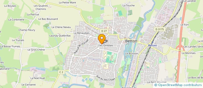 localisation de l'entreprise COPRO 23 RUE DE BROCELIANDE  BETTON