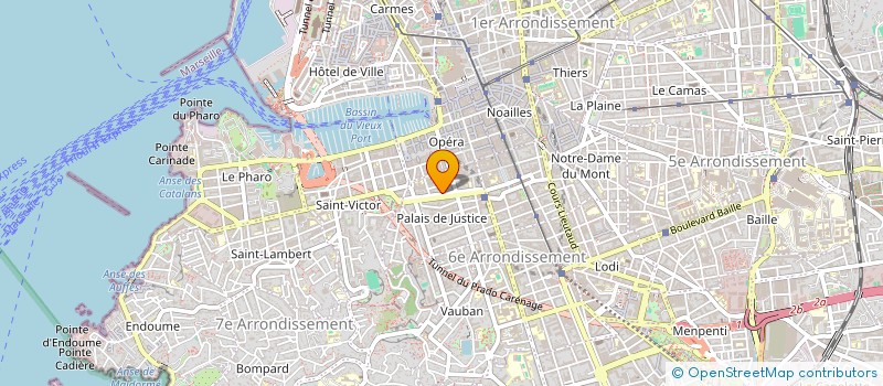 localisation de l'entreprise COPRO 24 CRS P. PUGET  MARSEILLE