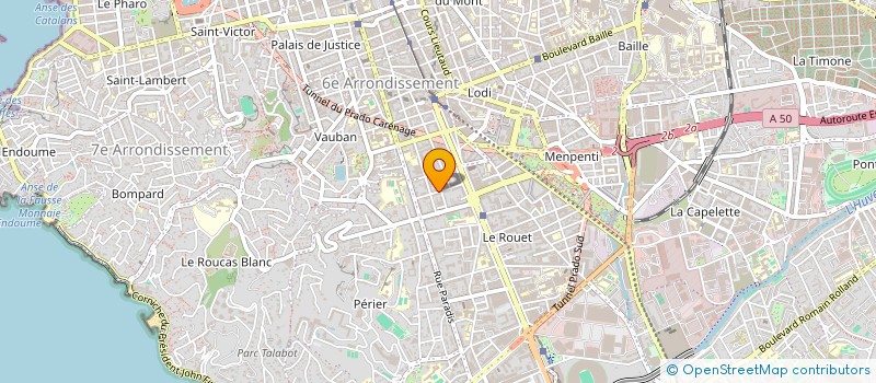localisation de l'entreprise COPRO 26 RUE FARGES à MARSEILLE