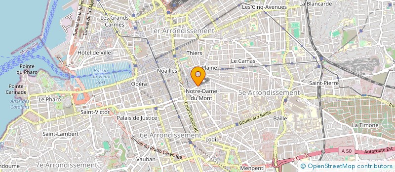 localisation de l'entreprise COPRO 27 RUE DES 3 FRERES BARTHELEMY à MARSEILLE 6EME