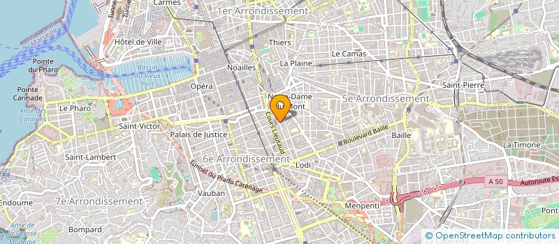 localisation de l'entreprise COPRO 27 RUE MARENGO 13006 MARSEILLE à MARSEILLE