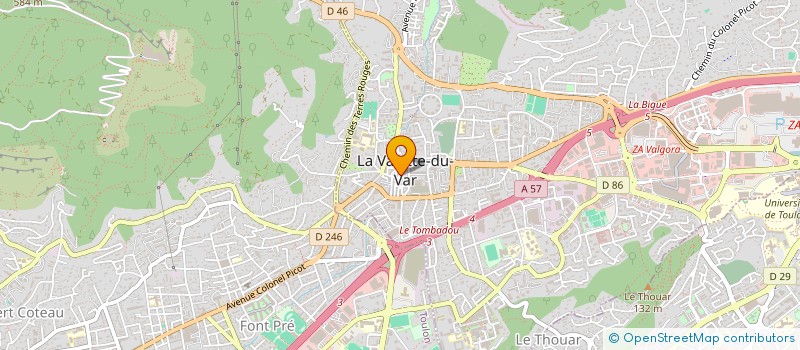 localisation de l'entreprise COPRO 28 R ROGER SALENGRO  LA VALETTE-DU-VAR