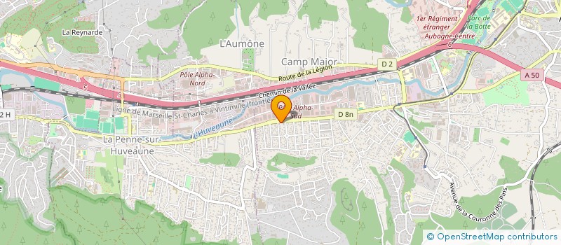 localisation de l'entreprise COPRO 28 RN ST MITRE à AUBAGNE