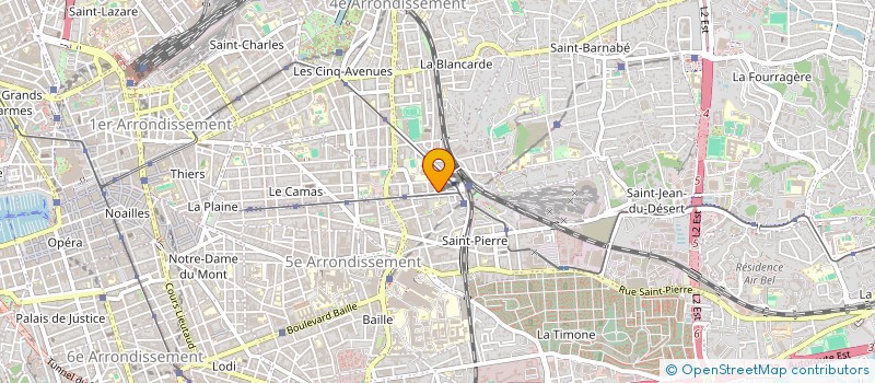 localisation de l'entreprise COPRO 281 BD CHAVE à MARSEILLE