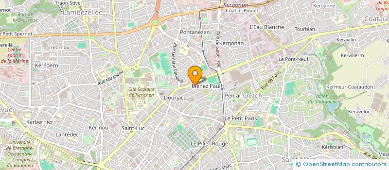 localisation de l'entreprise COPRO 29 DOURJACQ à BREST
