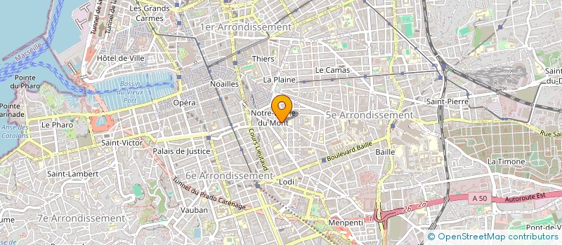 localisation de l'entreprise COPRO 29 RUE AUGUSTIN FABRE  MARSEILLE