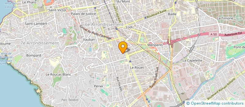 localisation de l'entreprise COPRO 3 5 RUE FARGES à MARSEILLE