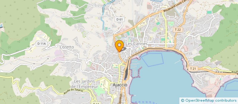localisation de l'entreprise COPRO 3 MONTEE ST JEAN  AJACCIO