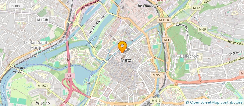 localisation de l'entreprise COPRO 3 PLACE DE CHAMBRE  METZ