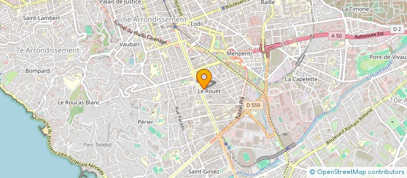 localisation de l'entreprise COPRO 3 RUE BORDE à MARSEILLE