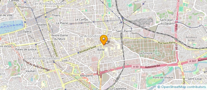 localisation de l'entreprise COPRO 32 RUE JEAN MOULIN à MARSEILLE