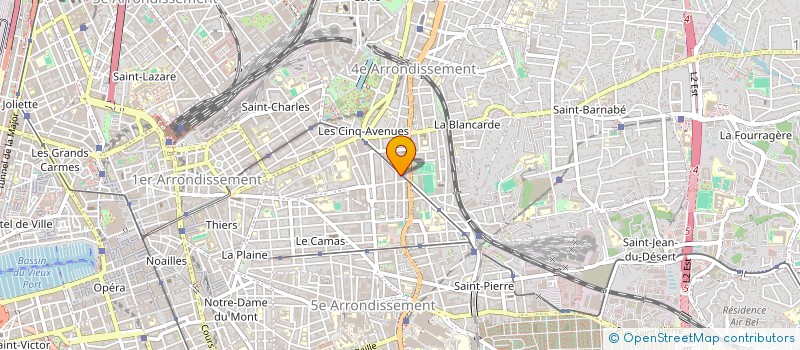 localisation de l'entreprise COPRO 38 AV MARECHAL FOCH à MARSEILLE 4EME