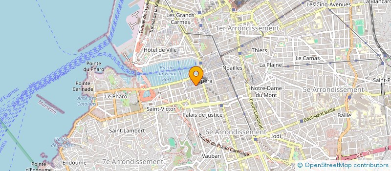 localisation de l'entreprise COPRO 38 CRS H ESTIENNE D ORVES à MARSEILLE 1ER