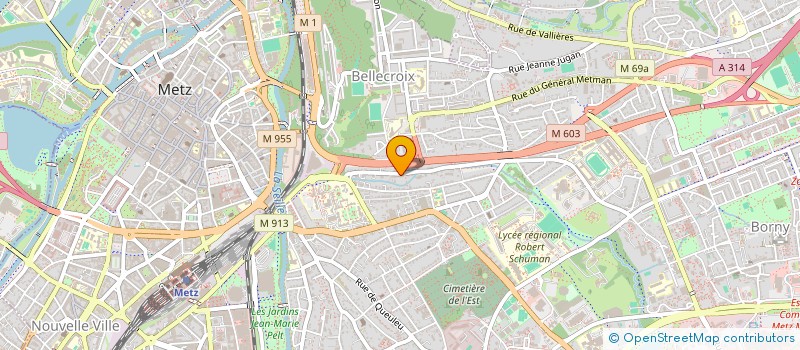 localisation de l'entreprise COPRO 38 ROUTE DE BORNY  METZ