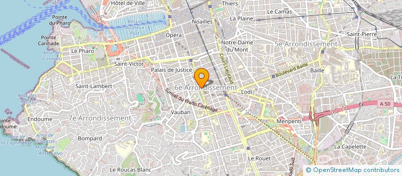 localisation de l'entreprise COPRO 384 RUE PARADIS à MARSEILLE