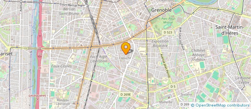 localisation de l'entreprise COPRO 42 R STALINGRAD  GRENOBLE