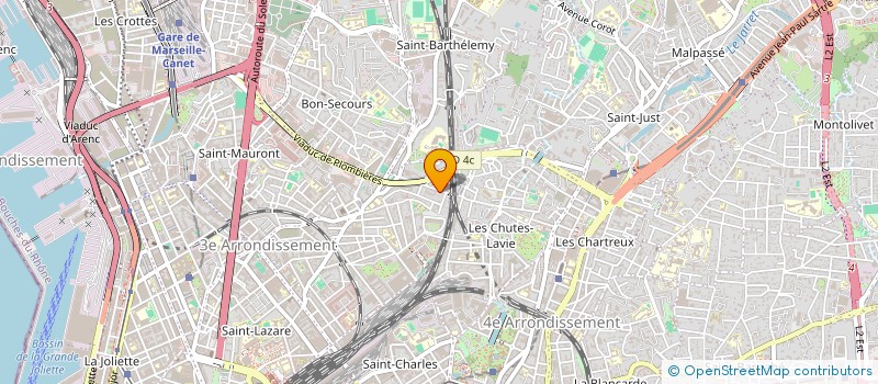 localisation de l'entreprise COPRO 44 BD GUIGOU à MARSEILLE