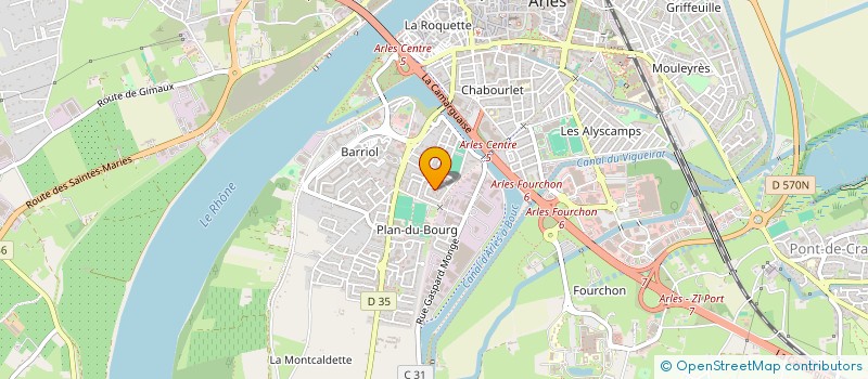 localisation de l'entreprise COPRO 45 RUE LEO LAGRANGE  ARLES