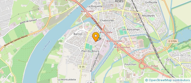 localisation de l'entreprise COPRO 47 LEO LAGRANGE  ARLES