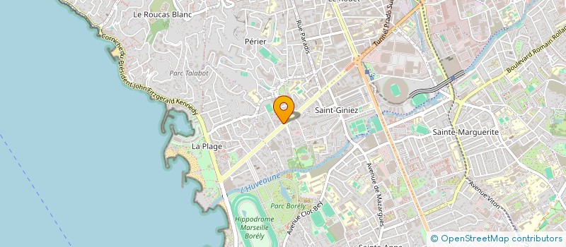 localisation de l'entreprise COPRO 470 AV PRADO à MARSEILLE