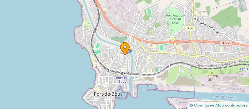 localisation de l'entreprise COPRO 5 7 AV PAUL LANGEVIN 13130 PORT DE BOUC  PORT-DE-BOUC