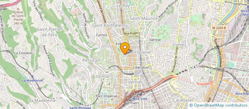 localisation de l'entreprise COPRO 5 ET 7 AV BELLEVUE à NICE