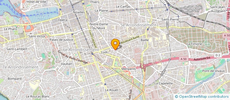 localisation de l'entreprise COPRO 5 RUE ROGER BRUN à MARSEILLE