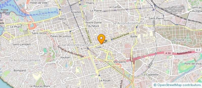 localisation de l'entreprise COPRO 50 BD BAILLE à MARSEILLE