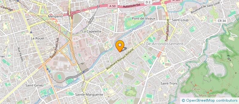 localisation de l'entreprise COPRO 53 BD LARRAT à MARSEILLE