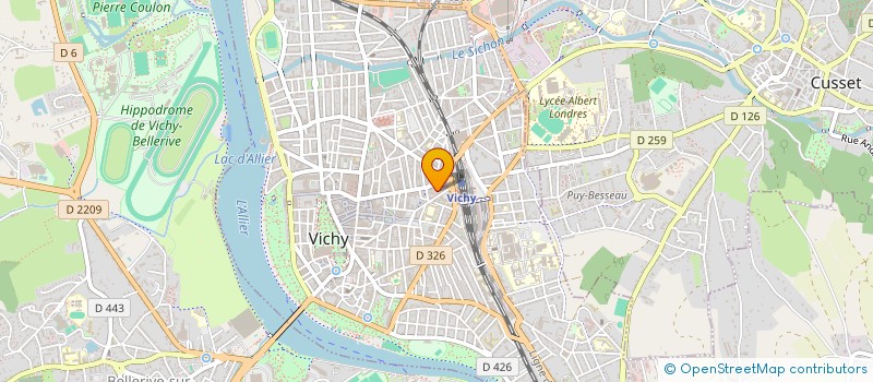 localisation de l'entreprise COPRO 55 AV PAUL DOUMER  VICHY