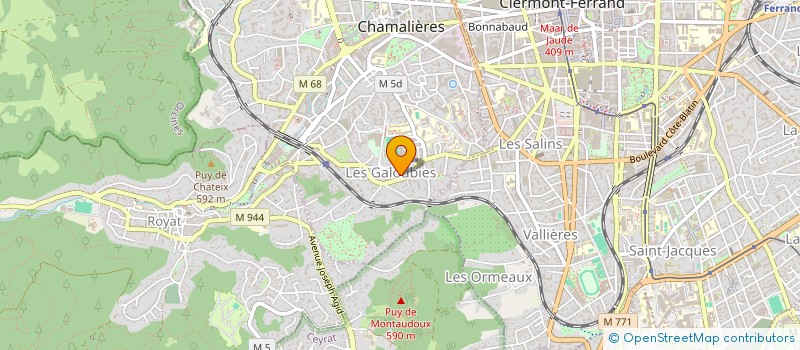 localisation de l'entreprise COPRO.56 BD GAMBETTA  CHAMALIERES