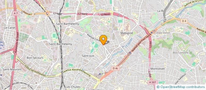 localisation de l'entreprise COPRO 58 AV COROT à MARSEILLE