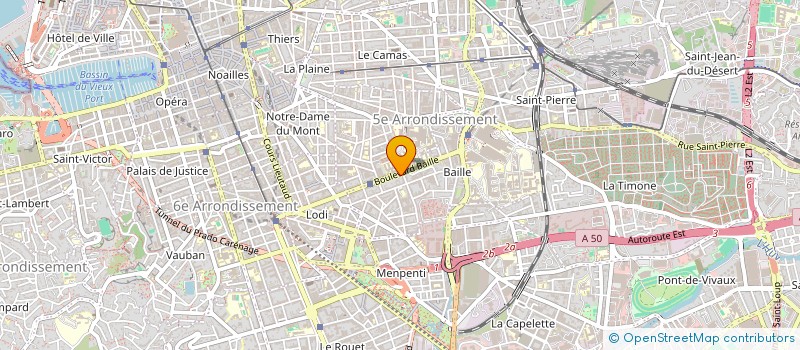 localisation de l'entreprise COPRO 63 BD BAILLE à MARSEILLE