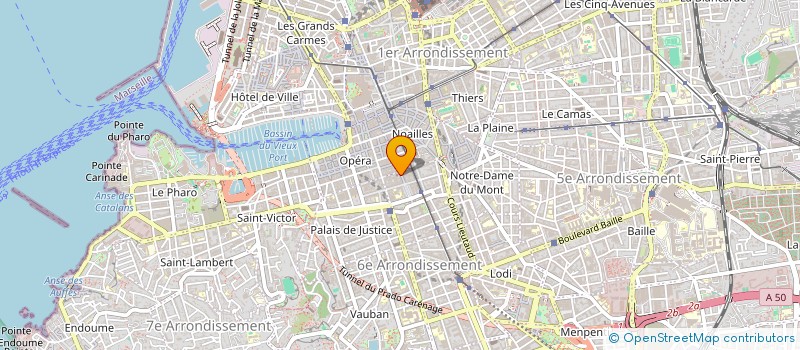 localisation de l'entreprise COPRO 66 RUE SAINT FERREOL à MARSEILLE