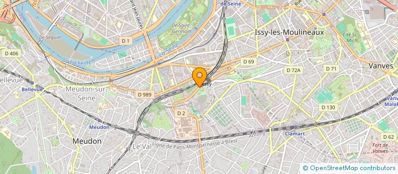 localisation de l'entreprise COPRO 70 BD RODIN à ISSY-LES-MOULINEAUX