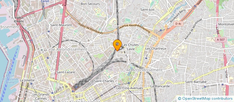 localisation de l'entreprise COPRO 75 77 RUE PAUTRIER à MARSEILLE