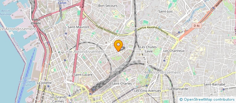 localisation de l'entreprise COPRO 8 RUE JOBIN  MARSEILLE