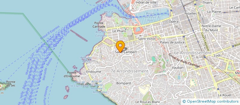 localisation de l'entreprise COPRO 81 RUE TOBELEM à MARSEILLE