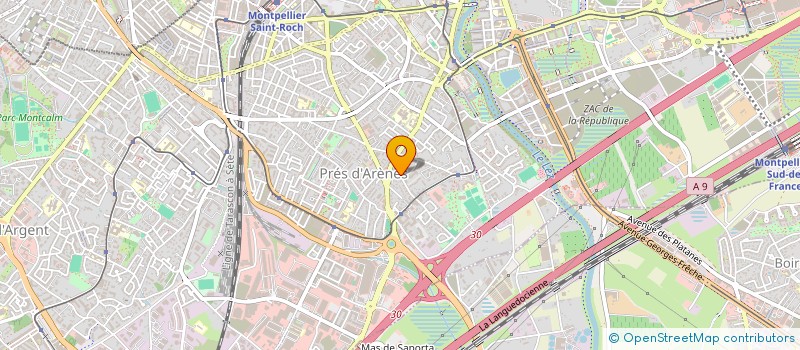 localisation de l'entreprise COPRO 86/102 RUE DE LA METAIRIE DE SAYSSET 34070 MONTPELLIER à MONTPELLIER