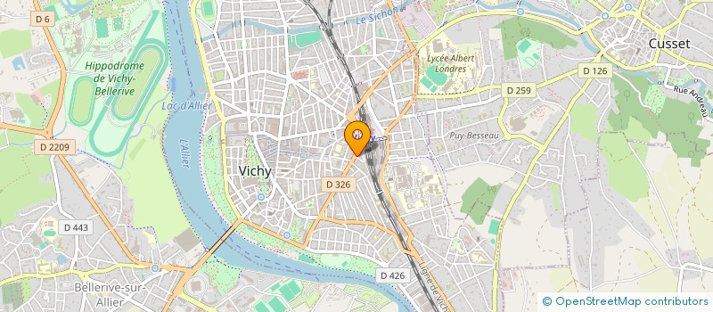 localisation de l'entreprise COPRO 86 AV DES CELESTINS  VICHY