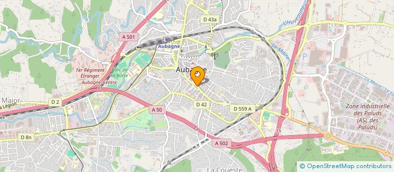 localisation de l'entreprise COPRO 89 R REPUBLIQUE à AUBAGNE