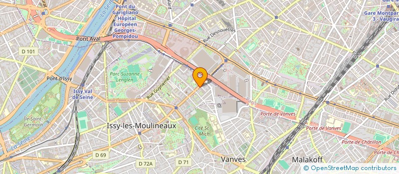 localisation de l'entreprise COPRO 9 11 RUE ERNEST RENAN à ISSY-LES-MOULINEAUX
