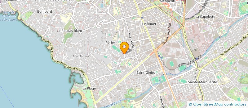 localisation de l'entreprise COPRO 90 RUE DU CDT ROLLAND à MARSEILLE
