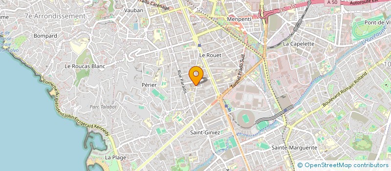 localisation de l'entreprise COPRO 96 RUE JEAN MERMOZ à MARSEILLE