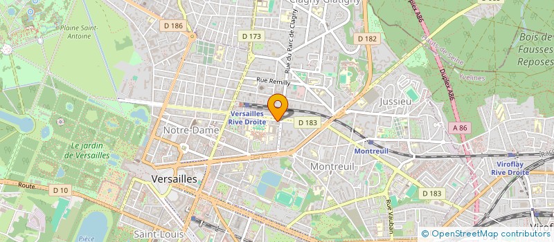 localisation de l'entreprise COPRO 98 BD DE LA REINE à VERSAILLES