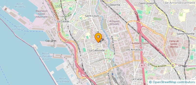 localisation de l'entreprise COPRO ANJOU  MARSEILLE